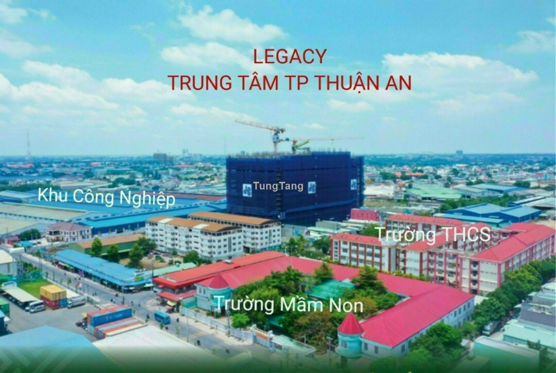 chung cư thuận giao đối diện trường trung học cơ sở Thuận giao, cách chợ Thuận Giao 5 phút đi xe máy.