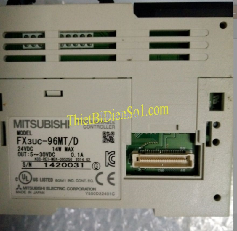 Bộ lập trình PLC Mitsubishi FX3UC 96MT D Cty Thiết Bị Điện Số 1