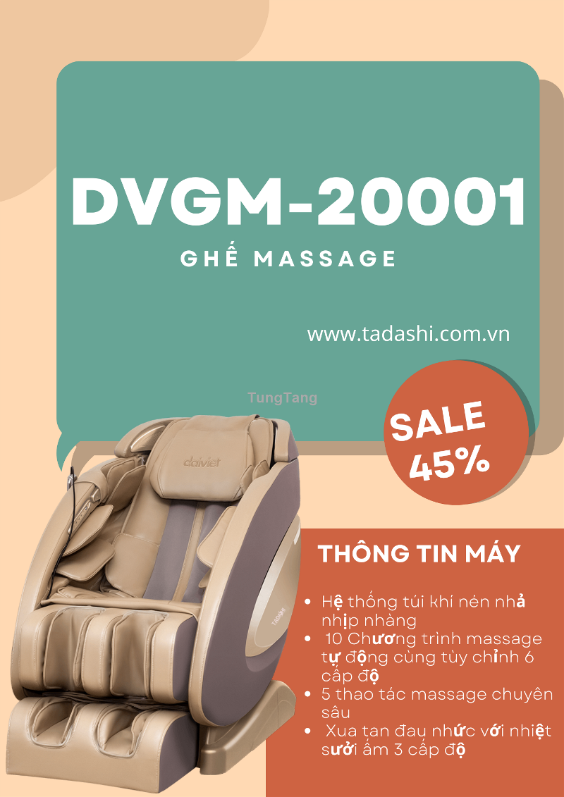 Ghế massage Tadashi - Tung Tăng
