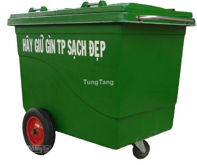 Bán thùng rác công cộng 120lit 240lit 660lit, thùng rác inox giá rẻ - Tung Tăng