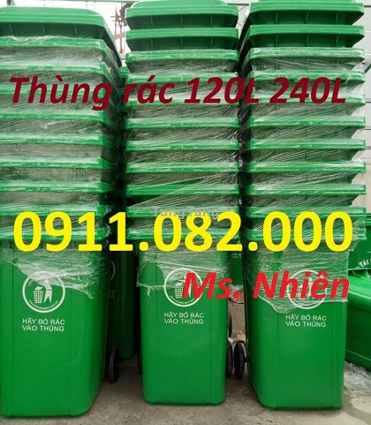 Sỉ giá rẻ số lượng thùng rác 120L 240L 660L giá sỉ- thùng rác giá rẻ tại trà vinh-lh 0911082000