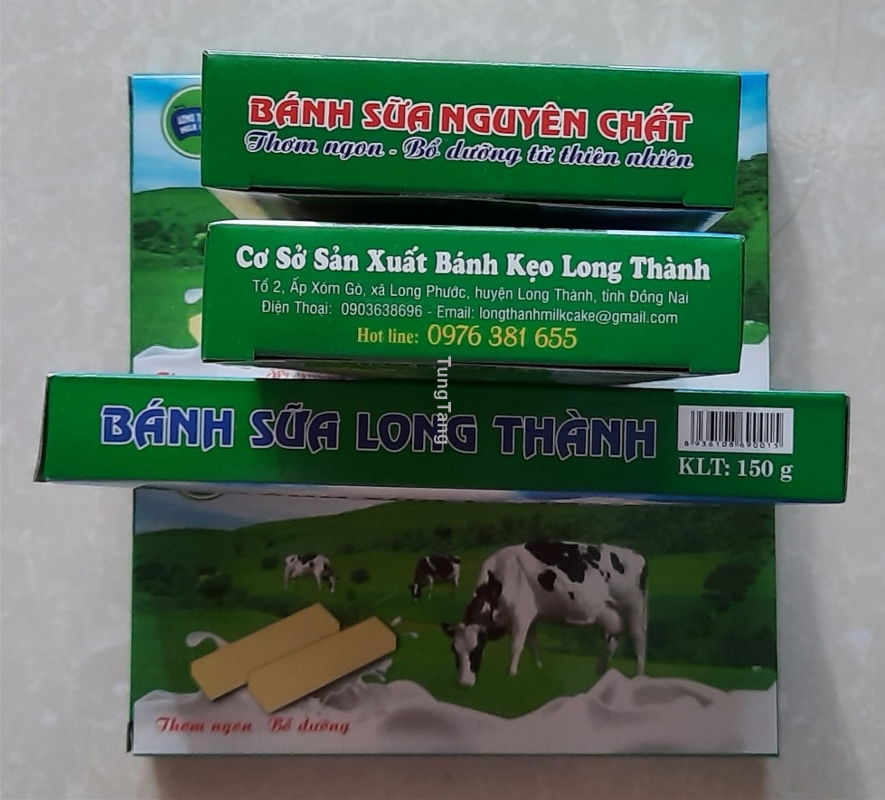 Bánh Sữa Long Thành MILKCAKE - Bánh Sữa Nguyên Chất Long Thành - Tung Tăng
