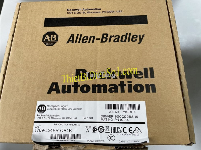 PLC Allen-Bradley 1769-L24ER-QB1B - Cty Thiết Bị Điện Số 1 - Tung Tăng
