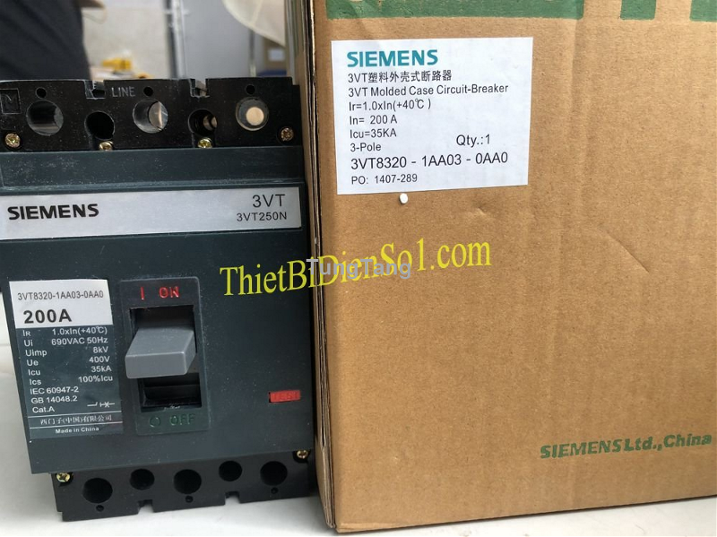 Bộ ngắt mạch Siemens 3VT8320-1AA03-0AA0 -Cty Thiết Bị Điện Số 1 - Tung Tăng