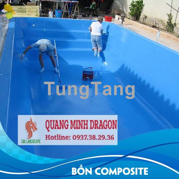Thi công hệ thống chống thấm Composite hồ cá Koi tại TPHCM, Đồng Nai, Bình Dương