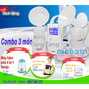 Máy hút sữa Spectra 9 Plus - giải pháp hút sữa cho mẹ văn phòng Khuyến mãi hot tại Mebau.vn - Tung Tăng