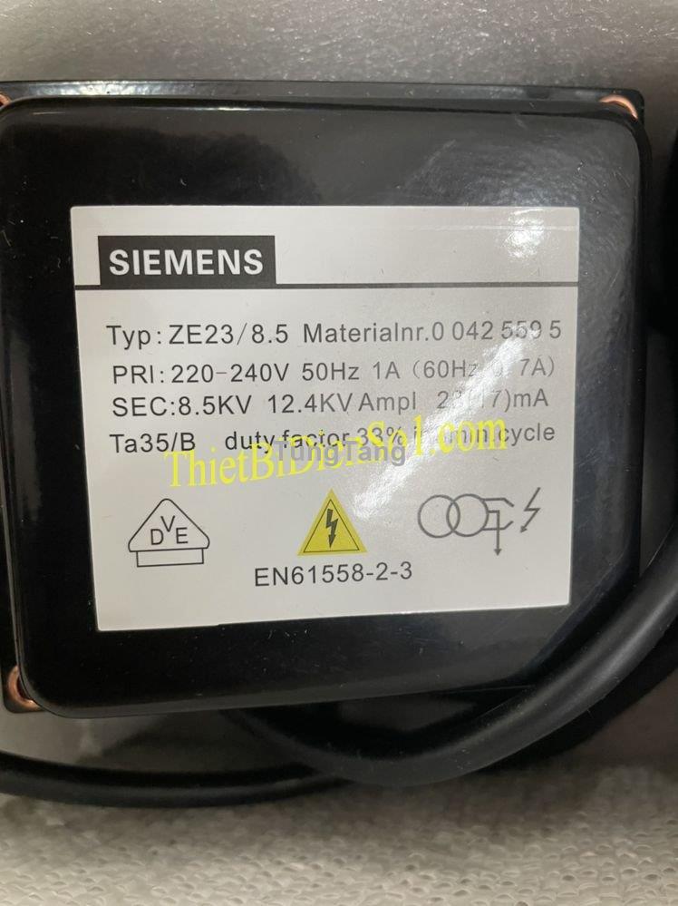 Máy biến áp lửa Siemens ZE23/8.5 -Cty Thiết Bị Điện Số 15000 - Tung Tăng