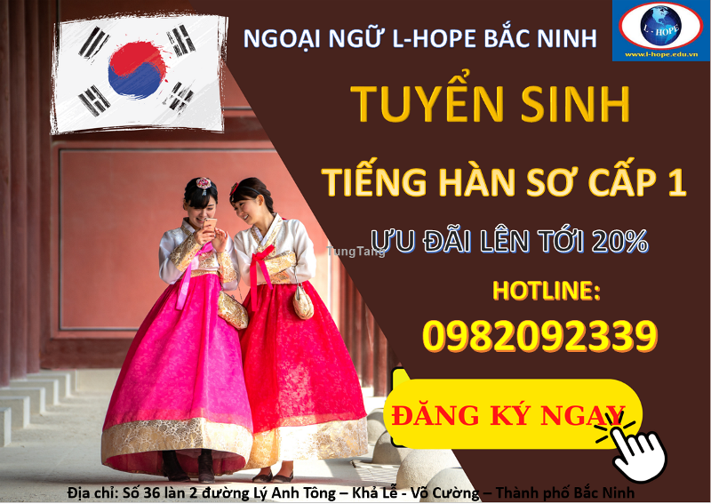 Tuyển sinh lớp tiếng Hàn sc1 - Tung Tăng
