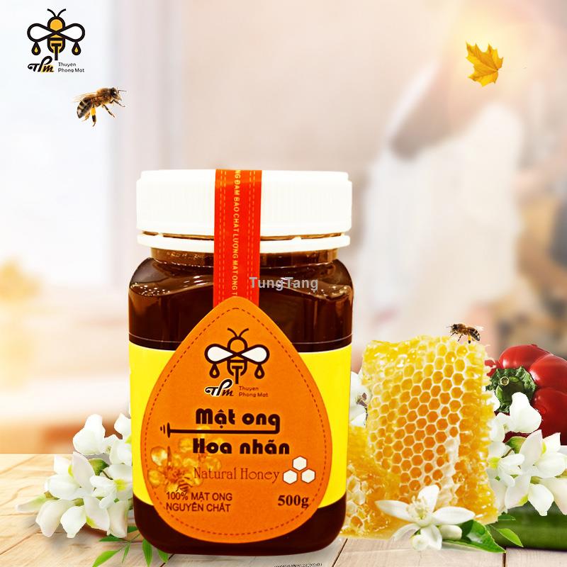 Mật ong hoa Nhãn Thuyên Phong Mật 500g -Nguyên chất 100% từ thiên nhiên - Tung Tăng