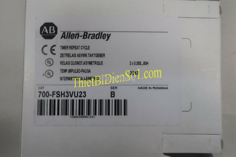 Rơ le thời gian Allen-Bradley 700-FSH3VU23 - Cty Thiết Bị Điện Số 1