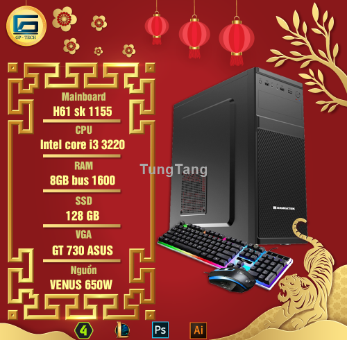 PC Core i3 3220 Chiến Game Audition, LOL, Free Fire, CS:GO, FO4,... - Tung Tăng