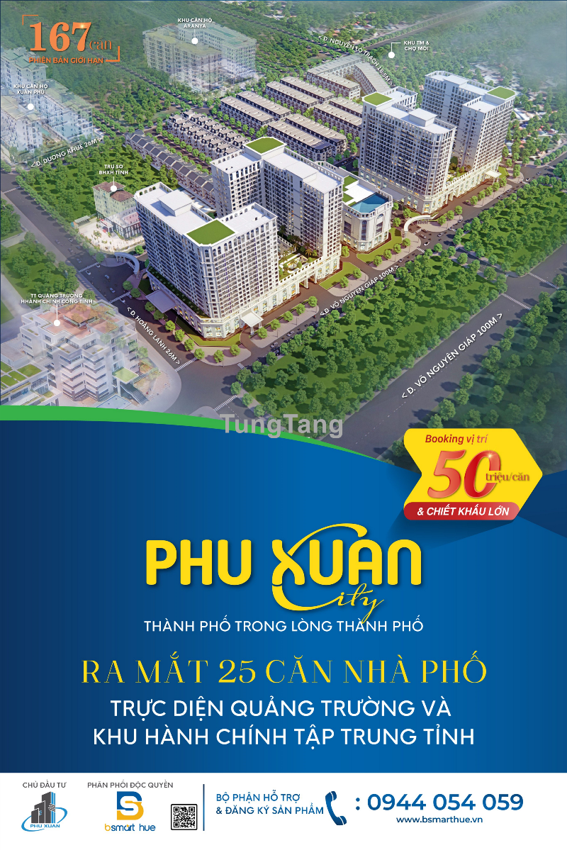 Chào mừng đại lễ 30/04 & 01/05 – Ưu đãi đặc biệt cho khách hàng BOOKING vị trí sản phẩm nhà phố Phú Xuân City - Tung Tăng