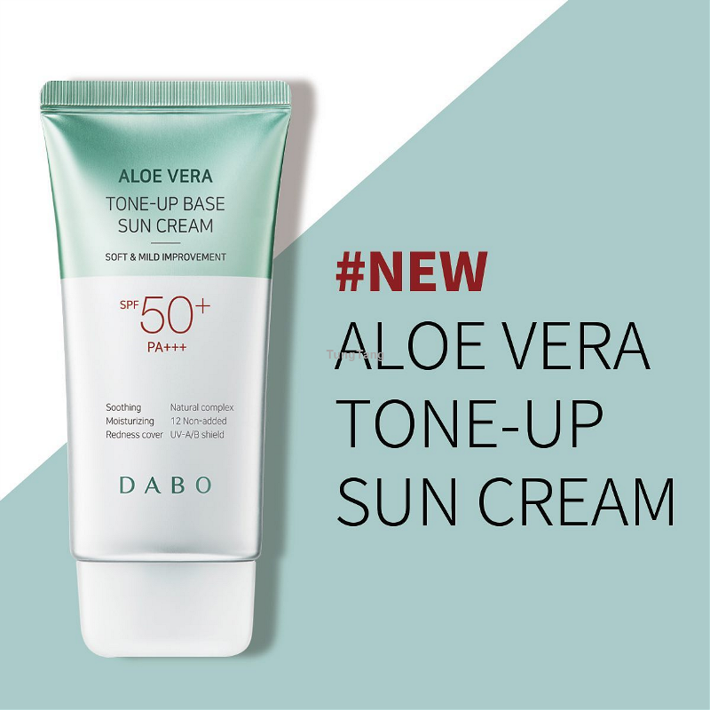 Kem chống nắng Lô Hội dưỡng da, nâng tone DABO Aloe Vera Tone-up Basr Sun Ceram - Tung Tăng