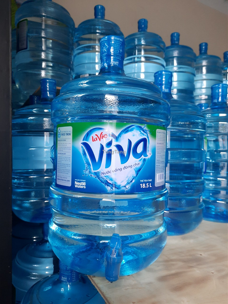 Nước uống Viva bình 18.5L thiết kế có vòi tiện lợi, giao hàng tận nơi TP Vũng Tàu - Tung Tăng