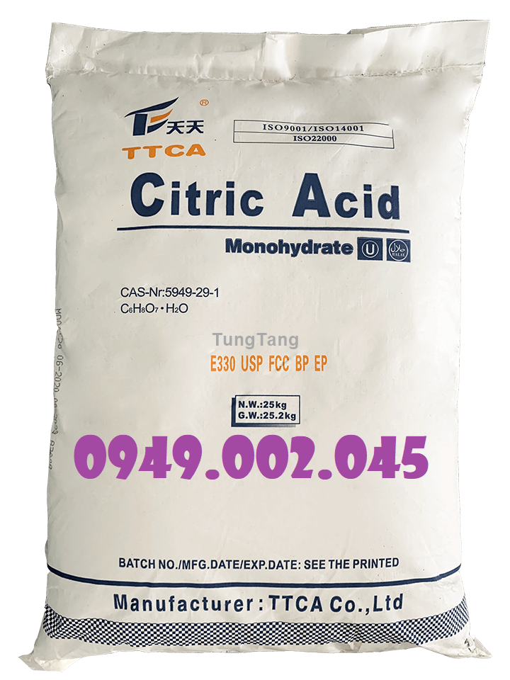 ACID CITRIC MONO giúp hạ pH nước ao nuôi - Tung Tăng