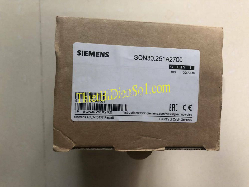 Bộ truyền động Siemens SQN30.251A2700 - Cty Thiết Bị Điện Số 1