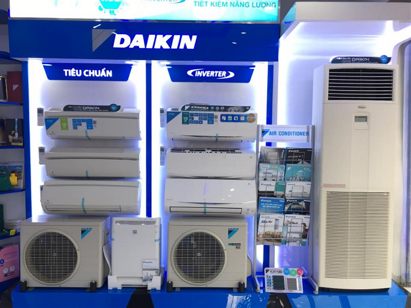 Tiết kiệm năng lượng - Kiểu dáng đẹp là ưu điểm của máy điều hòa cây Daikin - Tung Tăng
