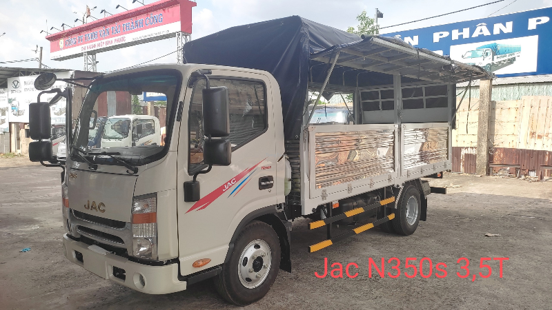 xe tải Jac N350S ĐỘNG CƠ CUMMMINS MỸ, 3,5T thùng dài 4m3, hỗ trợ mua trả góp - Tung Tăng