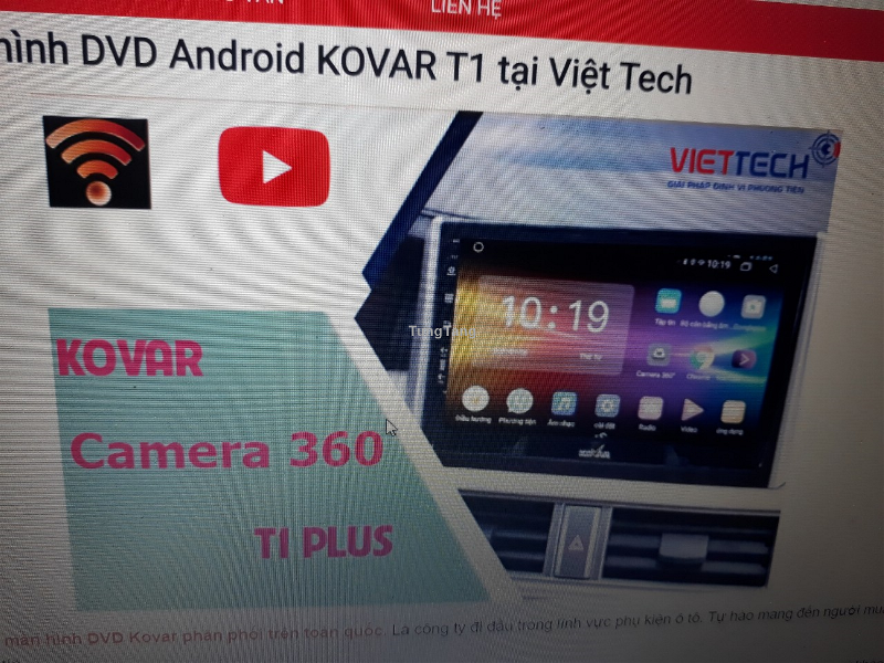 Màn hình DVD Android Kovar T1 Plus Camera 360 chính hãng - Tung Tăng
