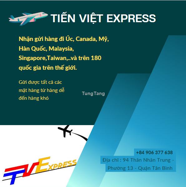 Gửi hàng đi quốc tế uy tín Tiến Việt Express - Tung Tăng